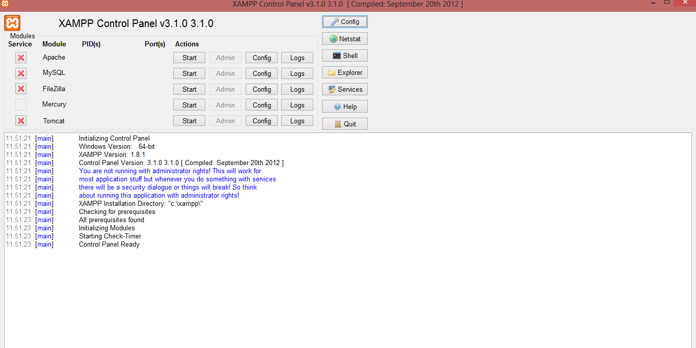 XAMPP - Browse Files at